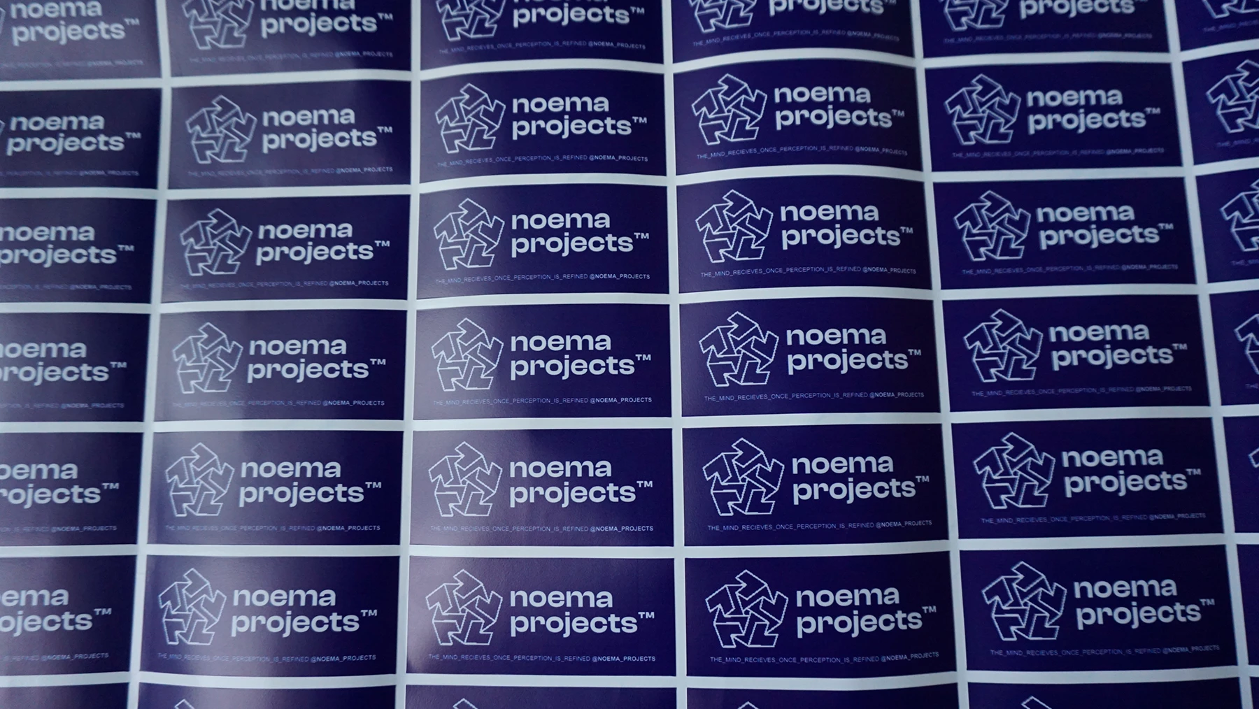 Noema Projects sticker sheet production print